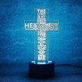 thumbnail image 3 of Shen 3d Jesus God Cross Night Light Lamp Illusion Lights 7 Color Changing Touch Switch Table Decoration Lamps With Acrylic Flat Abs Base Usb Cable, 3 of 5
