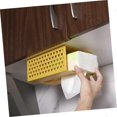 thumbnail image 4 of Tissue box holder 1 piece cardboard paper towels napkin paper holder paper towel holder cardboard box paper tissues yellow 13.5*8.3*19.5CM, 4 of 5
