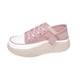 thumbnail image 2 of Zapatos casuales para mujer, suela de goma, parte superior de cuero PU, zapatos para caminar, zapatos deportivos para Violeta, 2 of 5