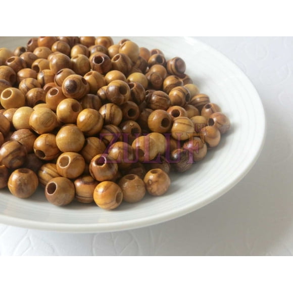 Set a Granel de 1000 Cuentas de Rosario Zuluf de Madera de Olivo de 8mm