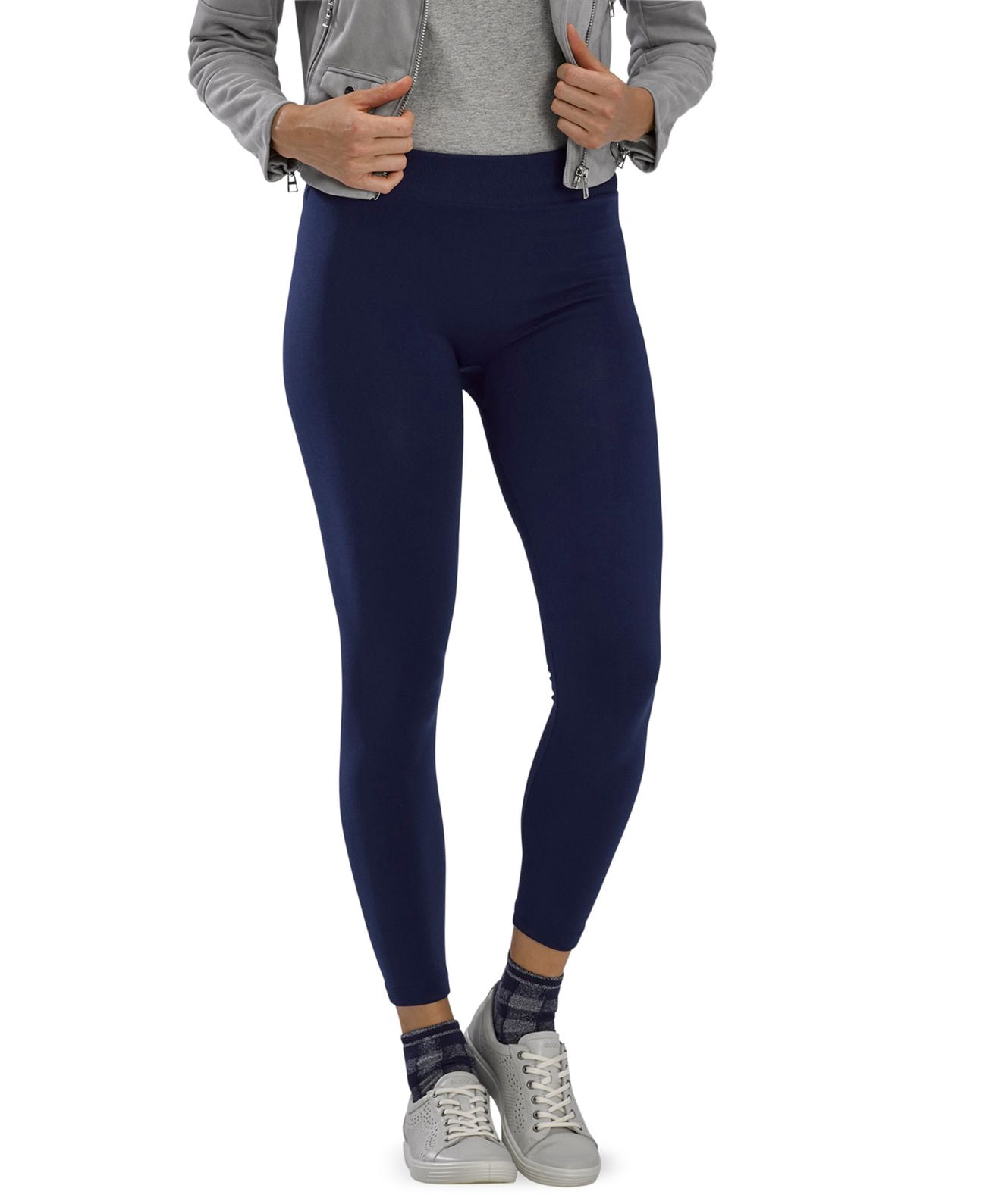 Hue Womens Ribbed Leggings And Metallic 