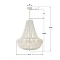 thumbnail image 3 of Crystorama Lighting Group 609 Rylee 8 Light 25" Wide Beaded Empire Chandelier - White, 3 of 7
