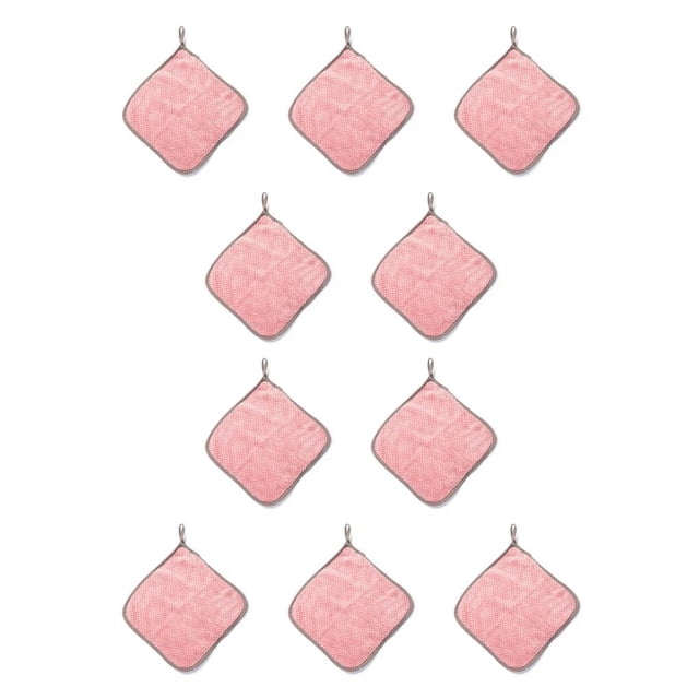 Yuarrent Paño de cocina Absorbente Sartén Olla Plato Vajilla Antiadherente Aceite Espesado Trapo Comedor Toalla Paño Limpieza Rojo Rojo 10piezas Yuarrent CBP090850