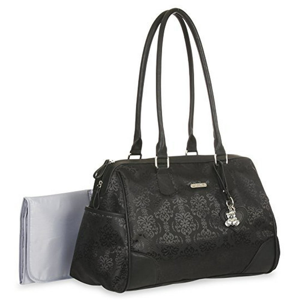 Baby Boom "Little Me" Black Duffle Diaper Bag