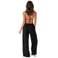thumbnail image 5 of Black Wide Leg Drawstring Pants, 5 of 7