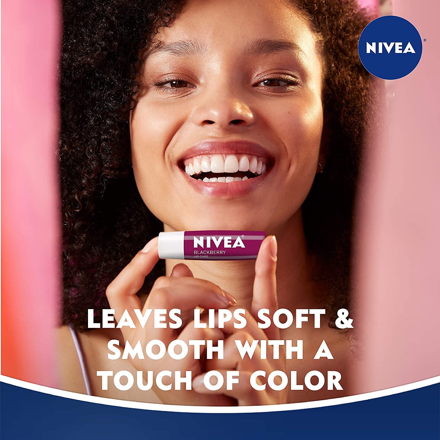 (2 pack) NIVEA Lip Care Fruit Variety Pack - Tinted Lip Balm for Beautiful, Soft Lips - Pack of 4
