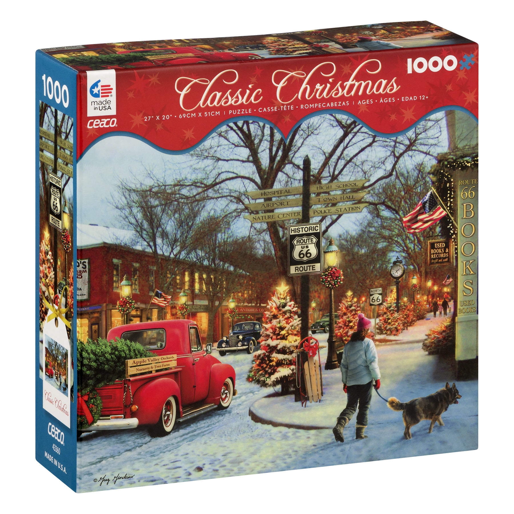 1000pc Christmas Route 66 Classic