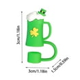thumbnail image 3 of Linnome St. Patrick's Day Straw Toppers Dustproof for Festival Party Drinks Festive Beverage Accessory, 3 of 5