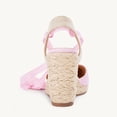 thumbnail image 6 of Women's Platform Espadrilles Wedge Sandals Slip On Solid Color Closed Pointed Toe Comfortable Wedge Pumps Shoes, 6 of 6
