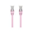 thumbnail image 2 of Belkin - Patch cable - RJ-45 (M) to RJ-45 (M) - 6 in - 0.2 in - UTP - CAT 6 - molded, snagless, stranded - pink, 2 of 6