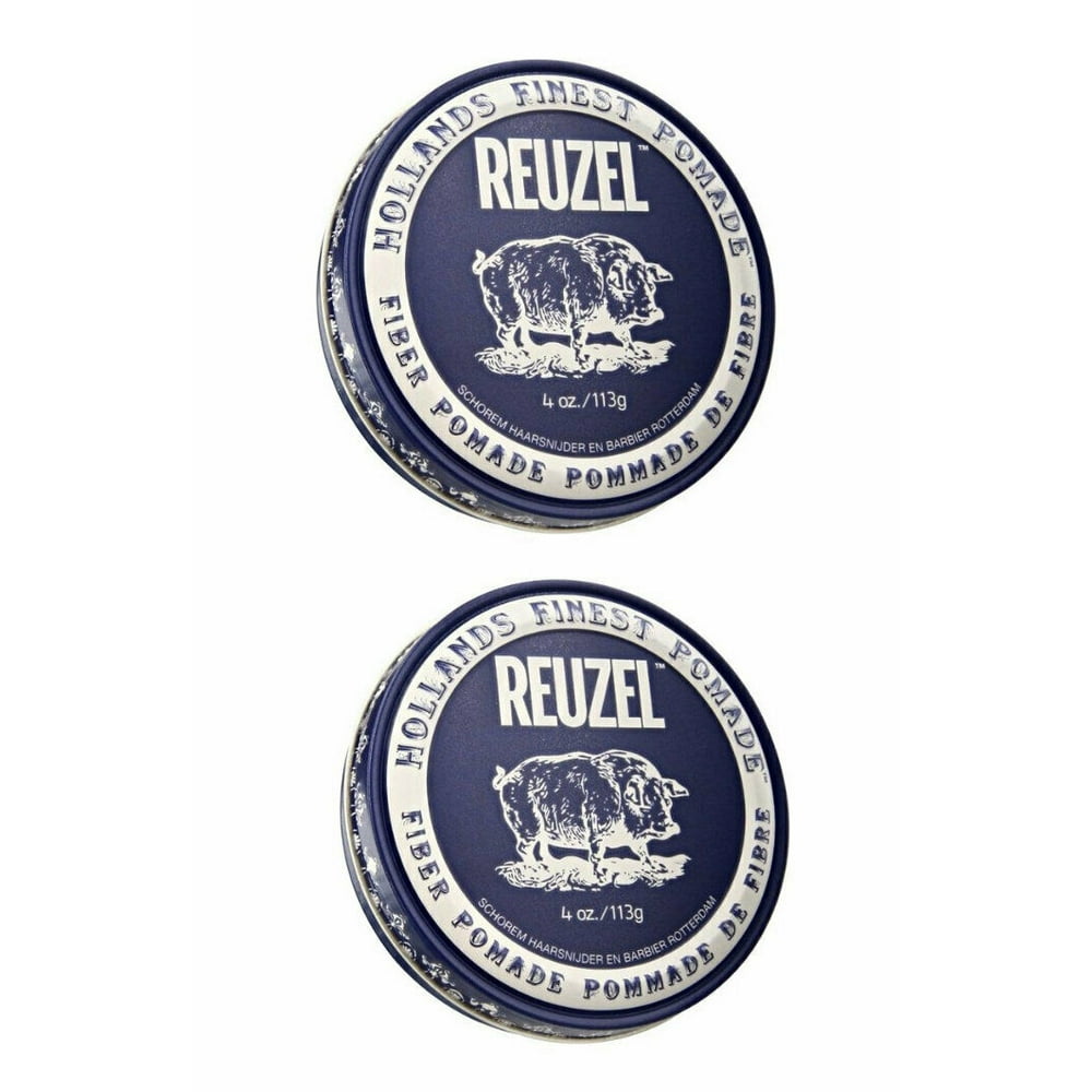 Reuzel Fiber Pomade 4 oz 113 g. Hair Wax & Pomade Pack Of 2 Walmart
