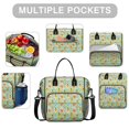 thumbnail image 2 of Pioneer Flower Floral Print Pattern Insulated Leakproof Lunch Box for Women, Large Lunch Bag for Tween Teen Adult, Loncheras Para Mujer for Work Beach Travel Picnic Camping, 2 of 6