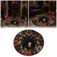 thumbnail image 2 of Halloween Theme 3D Visual Optical Floor Mat,Vintage Raven Vortex Hole Design Non- Washable Illusion Round Rugs,for Home,Party,Trick or Treat Entry Decor, 2 of 6