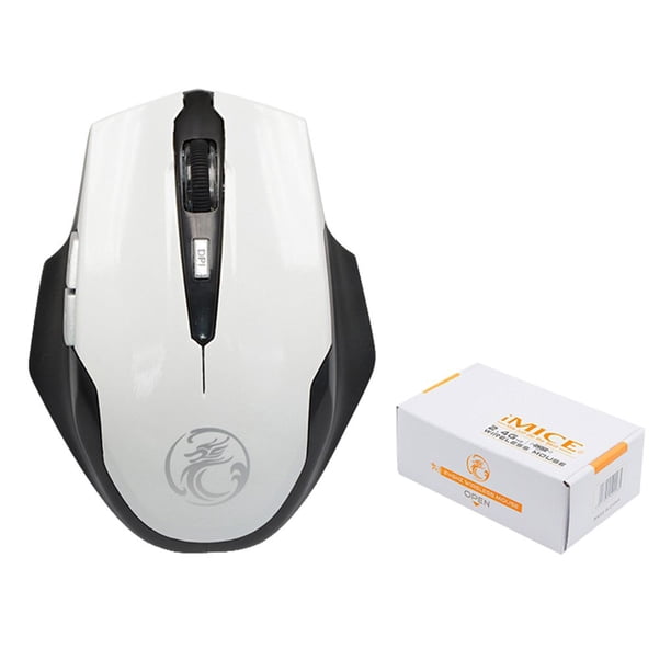 iMice E-1900 Mini mouse inalámbrico portátil 1600DPI 6 botones 2.4Ghz USB PC Gamer Mouse Computadora portátil para el hogar Scienceny DZ6990-05B