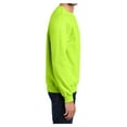 thumbnail image 3 of Mens Core Fleece Classic Crewneck Cotton/Poly fleece Sweatshirt Neon Yellow 3XL, 3 of 6