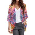 thumbnail image 2 of Drppepioner Cardigan pour Femmes Chic Cardigan pour Femmes Décontracté Veste Imprimée Été Manches Longues Haut Imprimé Multicolore, 2 of 5