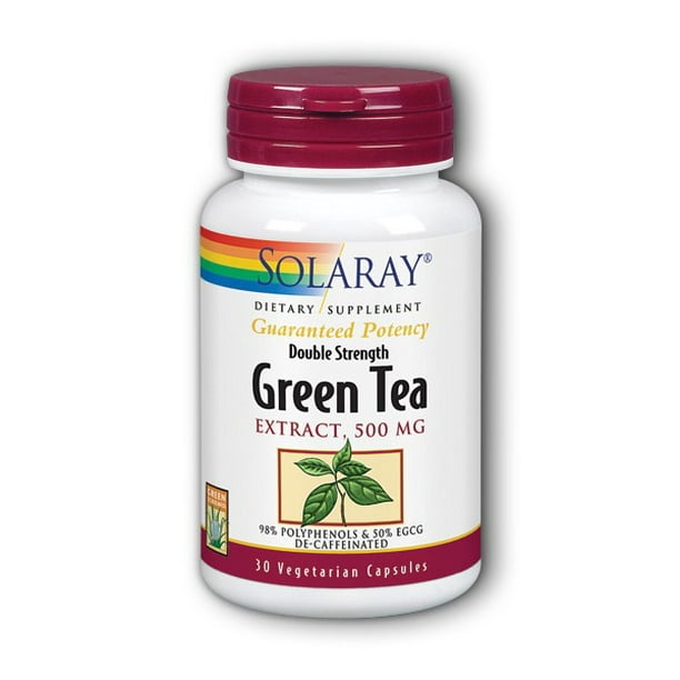 Solaray Green Tea Extract 500 mg 30 Vegetarian Capsules