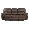 thumbnail image 2 of Plush Modern Reclining Sofa with Cup Holders, Solid Wood Frame with Removable seat backs and cushions for Living Room, 2 of 12