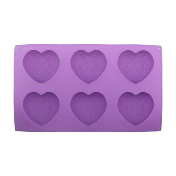 Pisexur Batería de cocina Moldes de silicona para tartas de varios corazones para la cocina del hogar