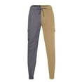 thumbnail image 7 of Sweatpants for Men, Men Pants Color Block Casual Pocket Outdoor Elastic Waistbelt Jogger Drawstring Trousers Work Pants, 7 of 7