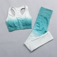 thumbnail image 4 of Afdoent Women 2 Piece Workout Sets Gradient Yoga Clothing Set Fashion Outdoor Running Fitness Wear Tight Sportswear Activewear, 4 of 4