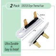 thumbnail image 4 of 3392519 Dryer Thermal Fuse(2 Pack)Replacement Part for Whirl-pool & KM Dryers..., 4 of 5