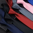thumbnail image 2 of Racing Butterfly Jacquard Woven New Fashion Classic Striped Tie Men's Silk Suits Ties Necktie, 2 of 8