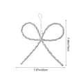 thumbnail image 3 of Christmas Bow Ornaments Christmas Metal Bow Ornaments for Christmas Tree Xmas Tree Hanging Decor, 3 of 8