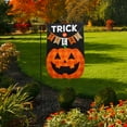 thumbnail image 3 of Briarwood Lane Trick Or Treat Pumpkin Burlap Halloween Garden Flag, 3 of 4