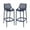 Dark Gray, variant on Home Square Polypropylene Patio Bar Stool in White - Set of 2