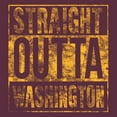 thumbnail image 2 of Straight Outta Washington - DC Football Hometown Pride Hoodie - X-Large - Maroon, 2 of 6