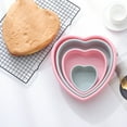 thumbnail image 2 of Grandest Birch 4/7/9/10 Inch Cake Mold Non-stick Flexible Silicone Multifunctional Heart Shape DIY Bread Baking Tray Mould for Kitchen Heat-resistant, 2 of 8