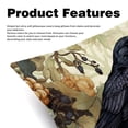thumbnail image 2 of Crow Covers Pillows Set of 2 with Unique Patterns, Throw Pillow Inserts for Bed or Couch, Available in 16x16, 18x18, 20x20 Inches for Any Occasion, 2 of 6