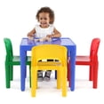 thumbnail image 3 of Tot Tutors Kids Plastic Table and 4 Chairs Set, Primary Colors (Primary Collection), 3 of 5