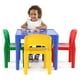 Tot Tutors Ensemble de Table et 4 Chaises en Plastique pour Enfants Couleurs Primaires (Collection Primaire) – image 3 sur 5