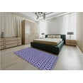 thumbnail image 5 of Ahgly Company Machine Washable Indoor Square Transitional Purple Mimosa Purple Area Rugs, 4' Square, 5 of 7