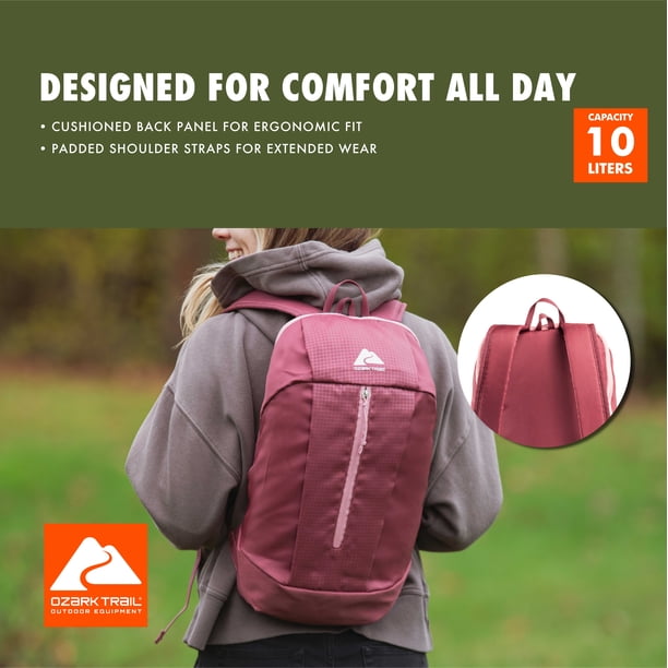 Ozark Trail 10L Adult/Teen Embossed Polyester Daypack Backpack
