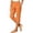 Orange, variant on Aihuaihua Women's High Waisted Straight Leg Capri Pants Stretch Lightweight Trousers for Work Golf Casual Capri Leggings with Pockets