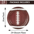 thumbnail image 5 of Football Paper Plates Football Dessert Plates Birthday Party Supplies Disposable 7" Football Paper Tableware Decorations for Sports Fans Baby Shower(24 pcs), 5 of 6