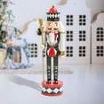 thumbnail image 3 of Wooden Nutcracker Puppet Party Favors Multipurpose Gift 30cm Christmas Decoration Sculpture for Bookshelf Themed Shop Window Desktop , Black, 3 of 10