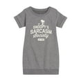 thumbnail image 1 of Peanuts - Snoopy Sarcasm Society - Toddler & Youth Girls Fleece Dress, 1 of 1