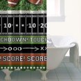 thumbnail image 4 of Colorful Football Field and Balls Pattern Shower Curtain 36"x72" ,Bathroom Decorative Shower Curtains Set with 12 Hooks,Modern Waterproof Washable Shower Curtain, 4 of 6