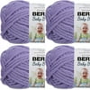 Spinrite Bernat Baby Blanket Yarn - Lilac, 1 Pack of 4 Piece