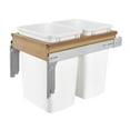 thumbnail image 1 of Rev-A-Shelf Top Mount Double Pullout Under Cabinet Trash Can, 35 Qt, 4WCTM-18DM2-162, 1 of 7