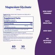 Natrol High Absorption Magnesium Glycinate 240 mg, 60 Capsules