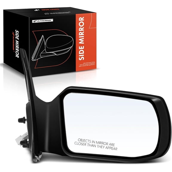 A-Premium Passenger Side Power Door Mirror - Compatible with Nissan Altima 2007-2012 - Non-Heated Non-Folding Black Outside Rear View Mirror - Replace# 96301-JA04A