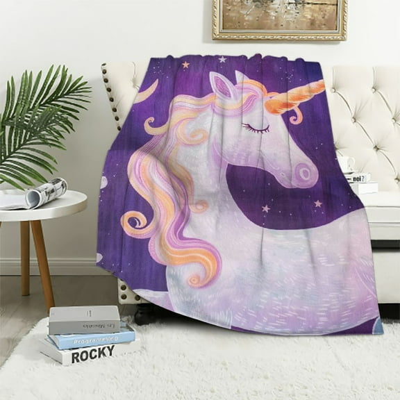 Shiartex Unicorn Throw Blanket, Adorable Super-Soft Extra-Large Unicorn Blanket for Girls, Teens, Kids, Baby, and Children, Cute Unicorn Blanket Warm and Cozy Throw for Bed, Crib or Couch
