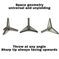 thumbnail image 4 of Tire Puncture Spikes, Studs and Spikes, Heavy Raw Iron, 1.2 in Dimension, Four-Point Placement, Perimeter Access Blocking, Metallic Gray, 30 Pack, 4 of 7