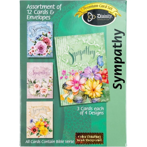 Sympathy Boxed Cards, Vintage Florals