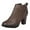 Gray, variant on Womens Booties,Pointed Toe Booties Low Heel,Short Dress Boots Low Heel (Brown,8)